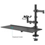 Tooq TQPM0003 Soporte de Mesa para 2 Pantallas 17''-32'' y Periféricos